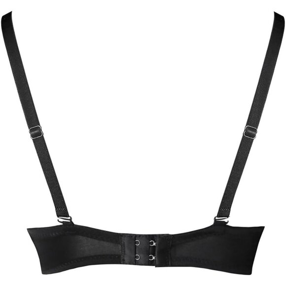 Women's Steampunk B Cup Spike Stud Rivet Party Club Rave Sport Imported Bra Top - Picture 3 of 6